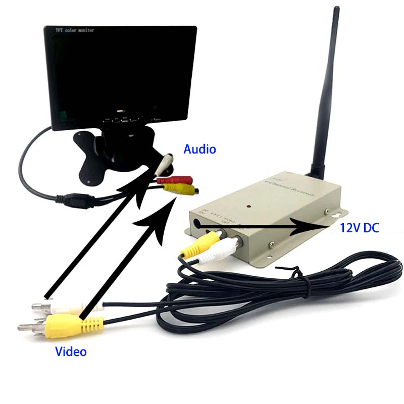 FPV Transmitter Receiver FPV Accessories 1200MHz 1.2Ghz FPV / Drone 10~20km Wireless Video Transmitter and Receiver 4 channels