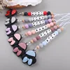 Custom Personalized Name Pacifier Chain English Letters Silicone Clips Mouse Teether Holder Soother Baby Teething Toy Chew Gift 1