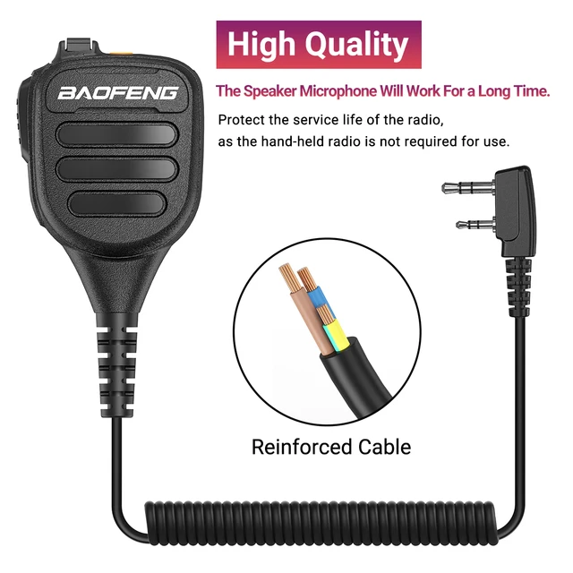 Auricolare 2 Pin Per Walkie Talkie Kenwood E Baofeng - Foto 3