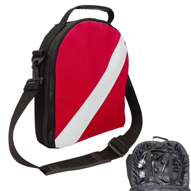 

Сумка с регулятором для подводного плавания, сумка для подводного плавания или Сноркелинга, портативный регулятор для подводного плавания с двумя закрывающимися молниями