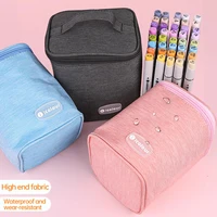Icolour Larger Capacity Marker Pen Case Zipper Art Markers Canvas Storage Bag 36/48/60/80/168/240pcs Portable Marker Pen Holder 1