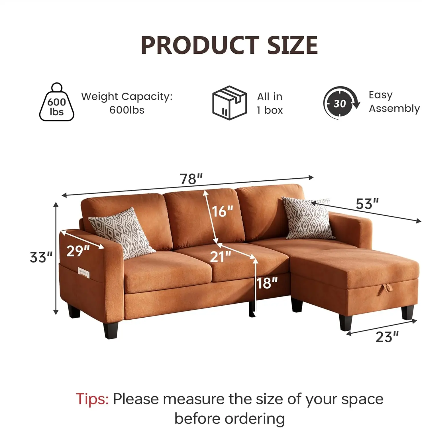 VELARIS AMBER Urban Sectional - close up of velvet texture