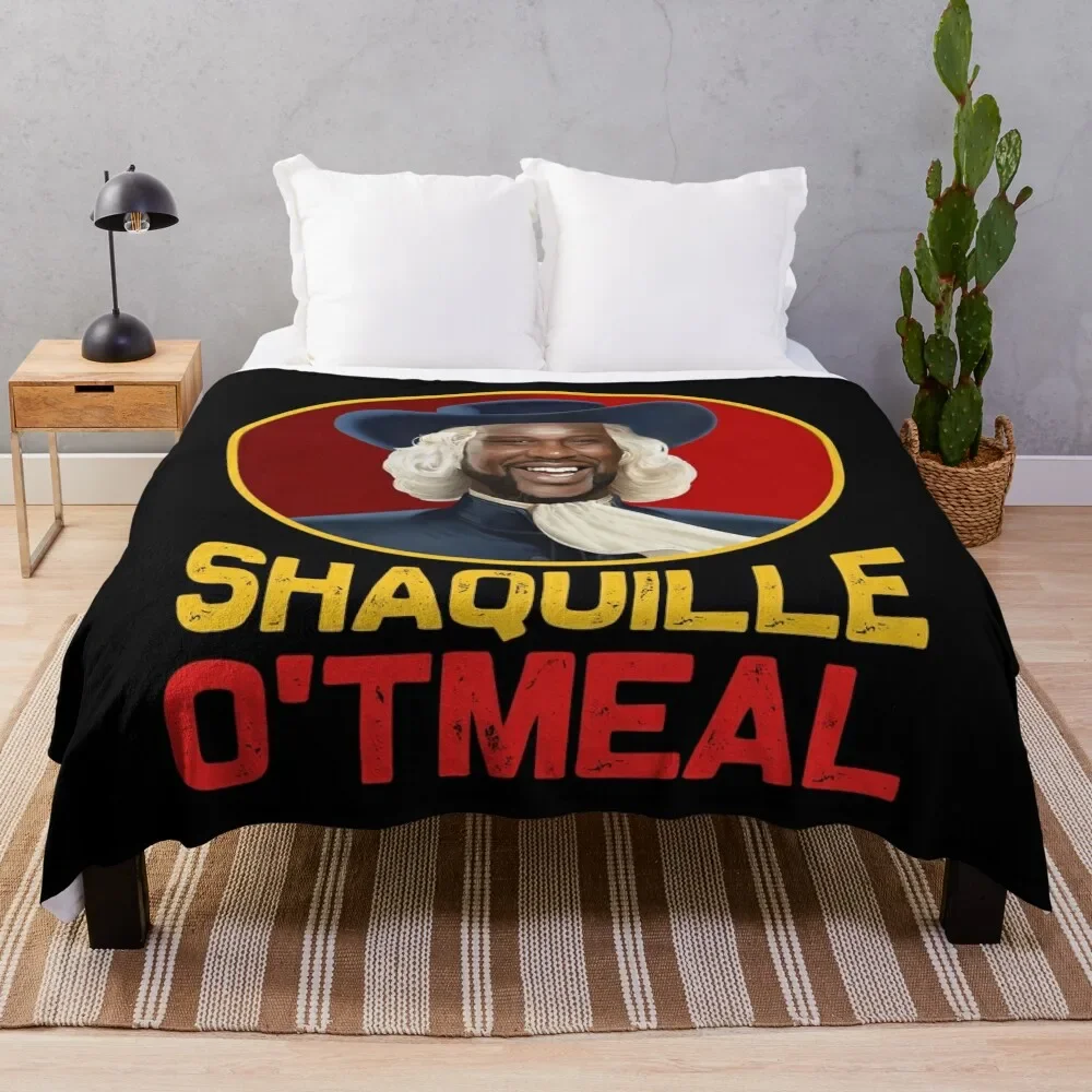 

Shaquille Oatmeal T Shirt Funny Shaquille O'tmeal Throw Blanket Hairys Personalized Gift Softest Custom Blankets