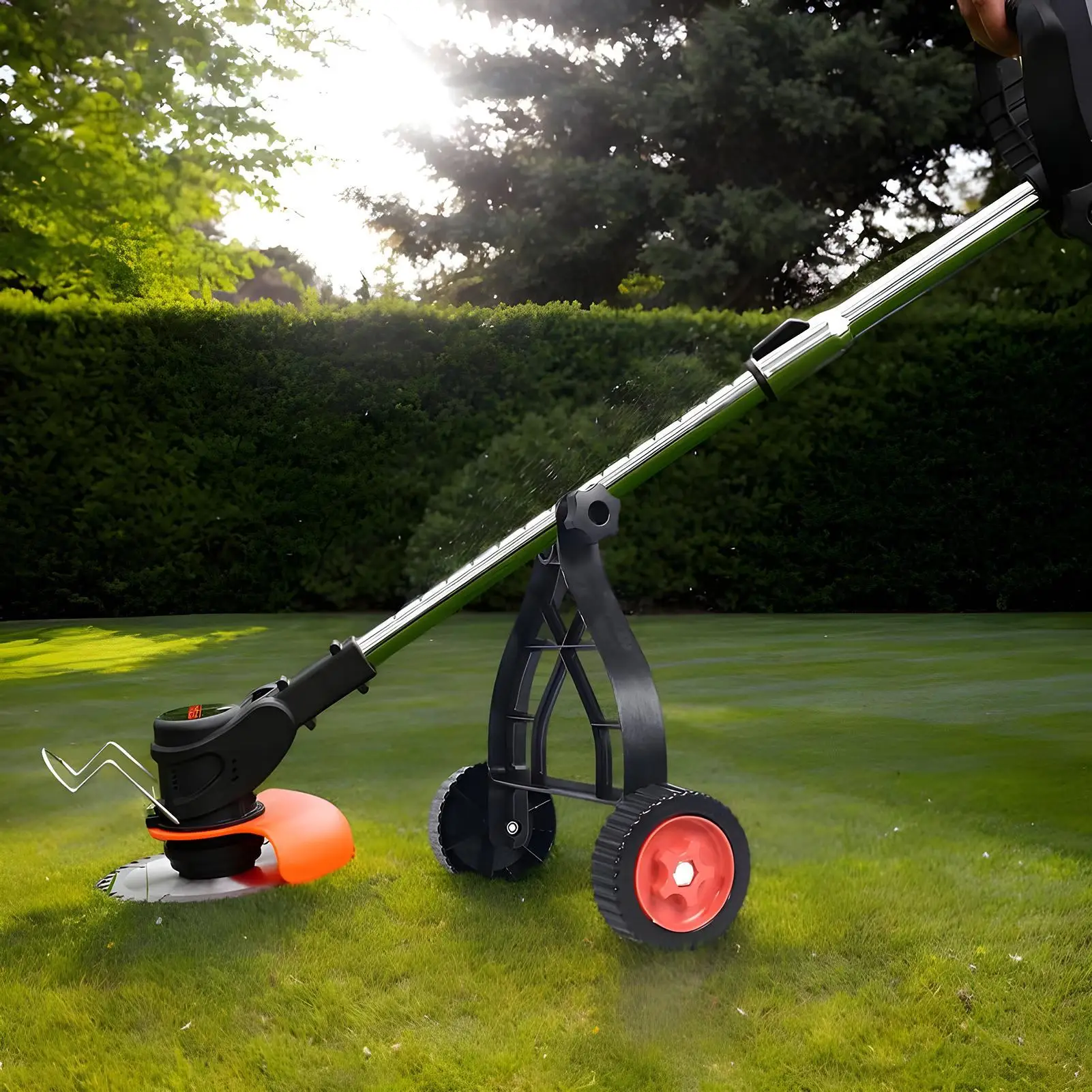 NEW Universal Lawn Mower Wheel Grass String Trimmer Adjustable Support Wheel For Improving Work Efficiency Mower Maintenance