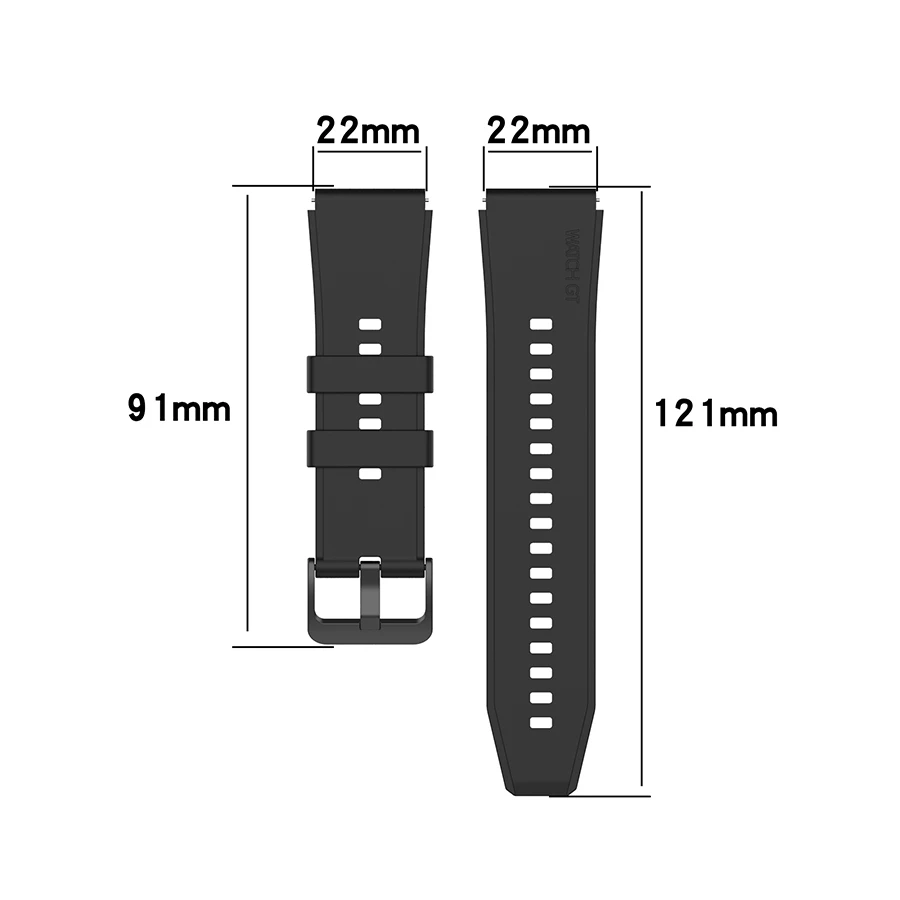 Silicone Sport Wrist Strap Band - Replacement Watchband
