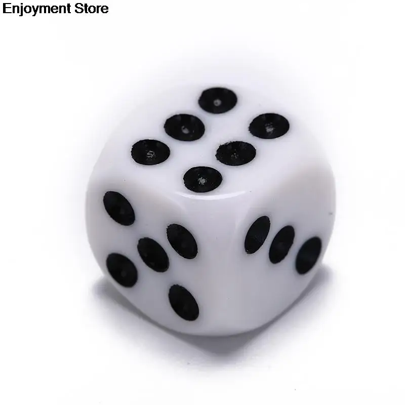 6 Sided Drinking Dice 16MM Acrylic Round Corner Data Party Game Cubes RPG Dice 5Pcs/Lot
