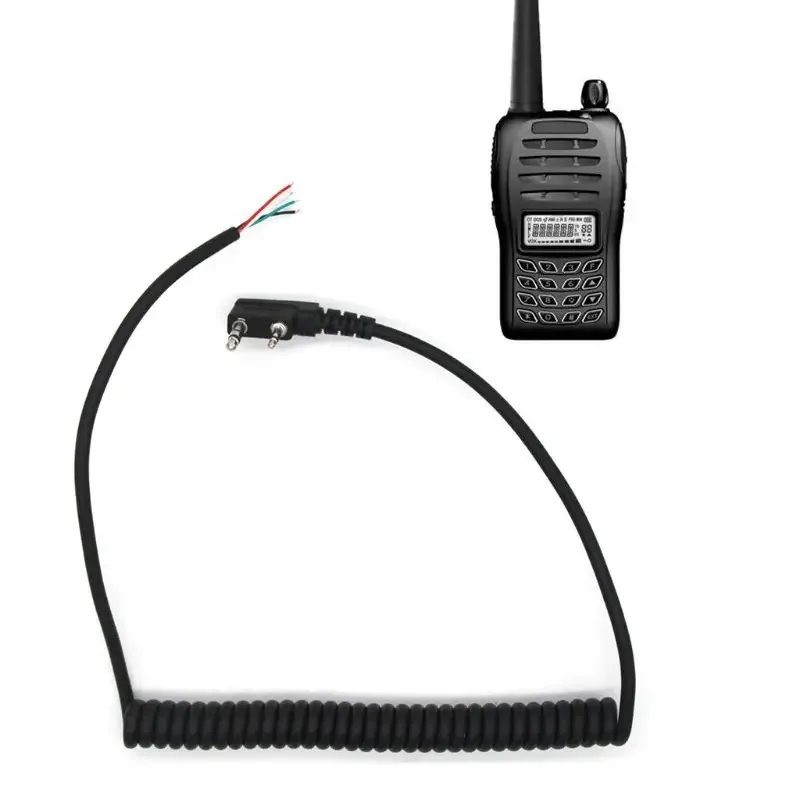 

New Speaker Mic Walkie Talkie Speaker Cable for baofeng UV5R for kenwood TK-240 B95D