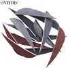 50PCS  2.5 Inch Archery Fletches Water Drop Arrow Feather Parabolic Fletching Arrow Feathers for Hunting 3