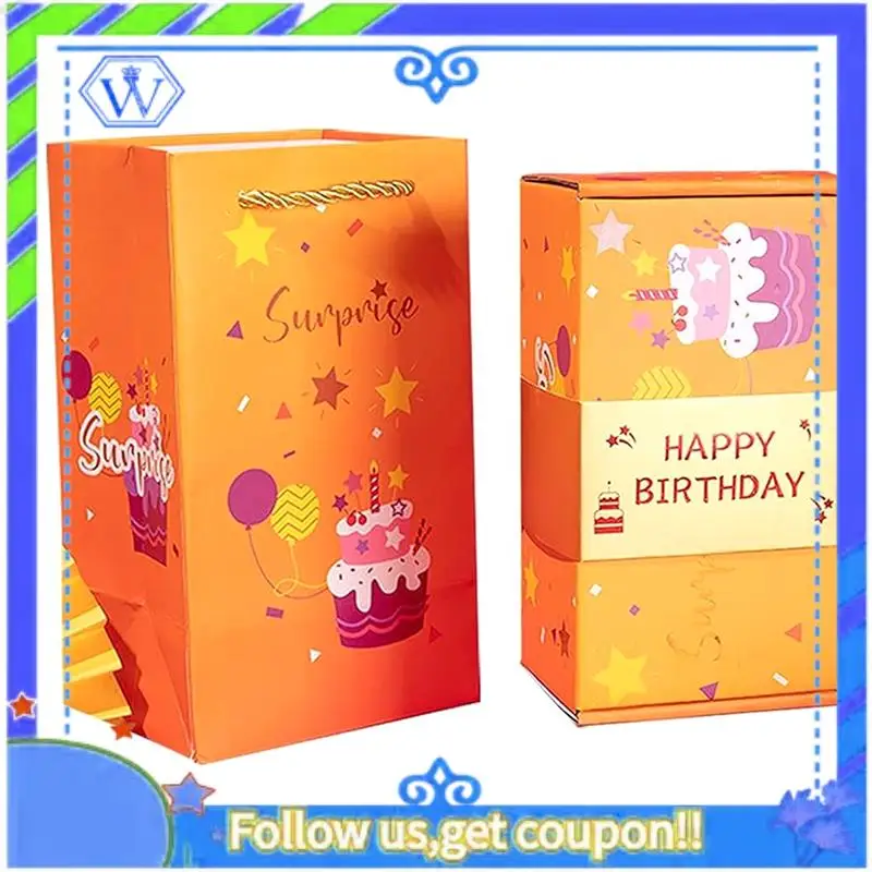 Exploding Gift Box Money Up Surprise Birthday Prank Box Money Roll Gift For Cash Durable C