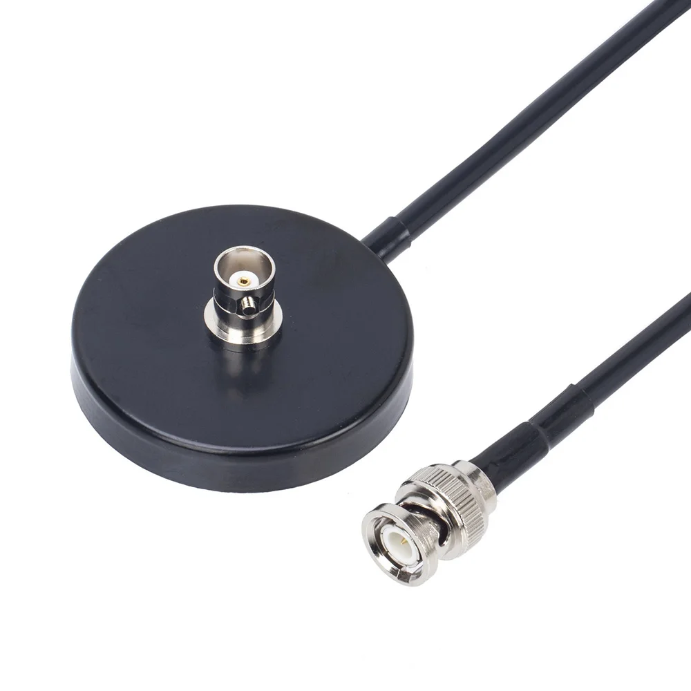 27MHz BNC and PL259 Connector 9-51Inch Telescopic/Rod Antenna with 5M Coaxial Cable Magnetische Dak Mount Base and For CB Radio