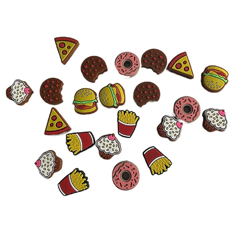 1Pcs Hamburger pizza Cookie Doughnut Tennis Racket Vibration Dampener Shock Absorber Tennis Racquet Dampers