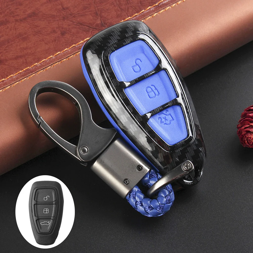 Carbon Fiber Remote Key Fob Protective Shell Cover