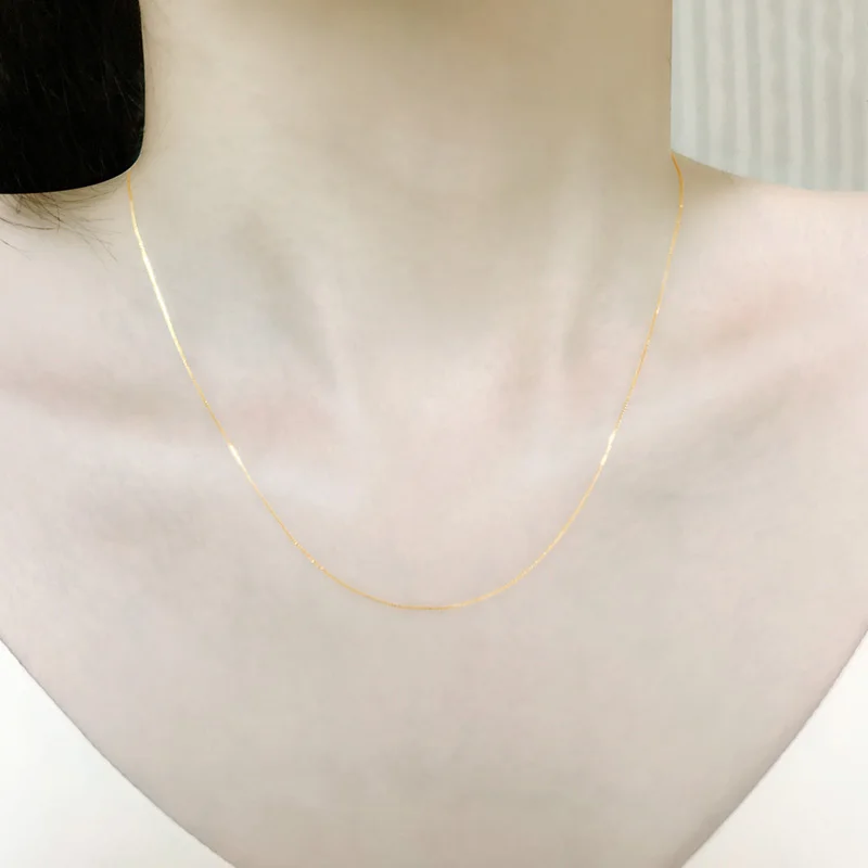 Nymph-女性用18kイエローゴールドチェーン,本物の高級ジュエリー