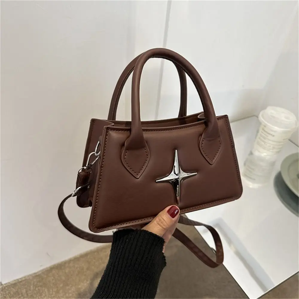 Borsa a tracolla quadrangolare con design a stella in pelle PU a tracolla piccola a tracolla per donna e ragazza_voghion.com