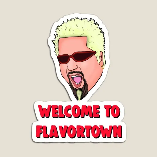 

Welcome To Flavortown Meme Magnet Home Refrigerator Cute Decor for Fridge Organizer Children Stickers Kids Magnetic Baby Toy