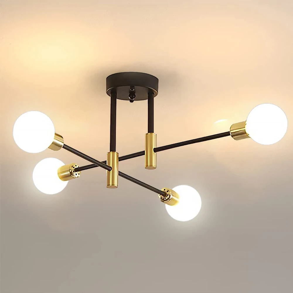 Industrial Ceiling Chandelier Wrought Iron LED Ceiling Lamp E27 Vintage Light Modern Lighting Home Decor suspension luminaire