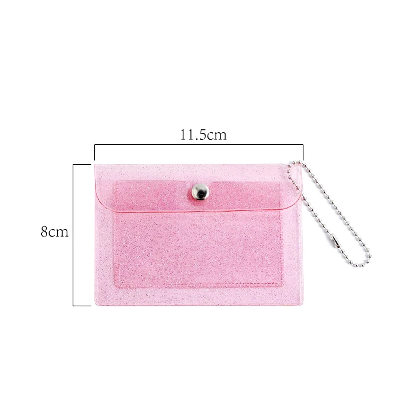 Women's Credit Card Holder Wallet Fashion Transparent Waterproof Pvc Business Card Purse Men Id Card Wallet Girl Coin Purse Bag