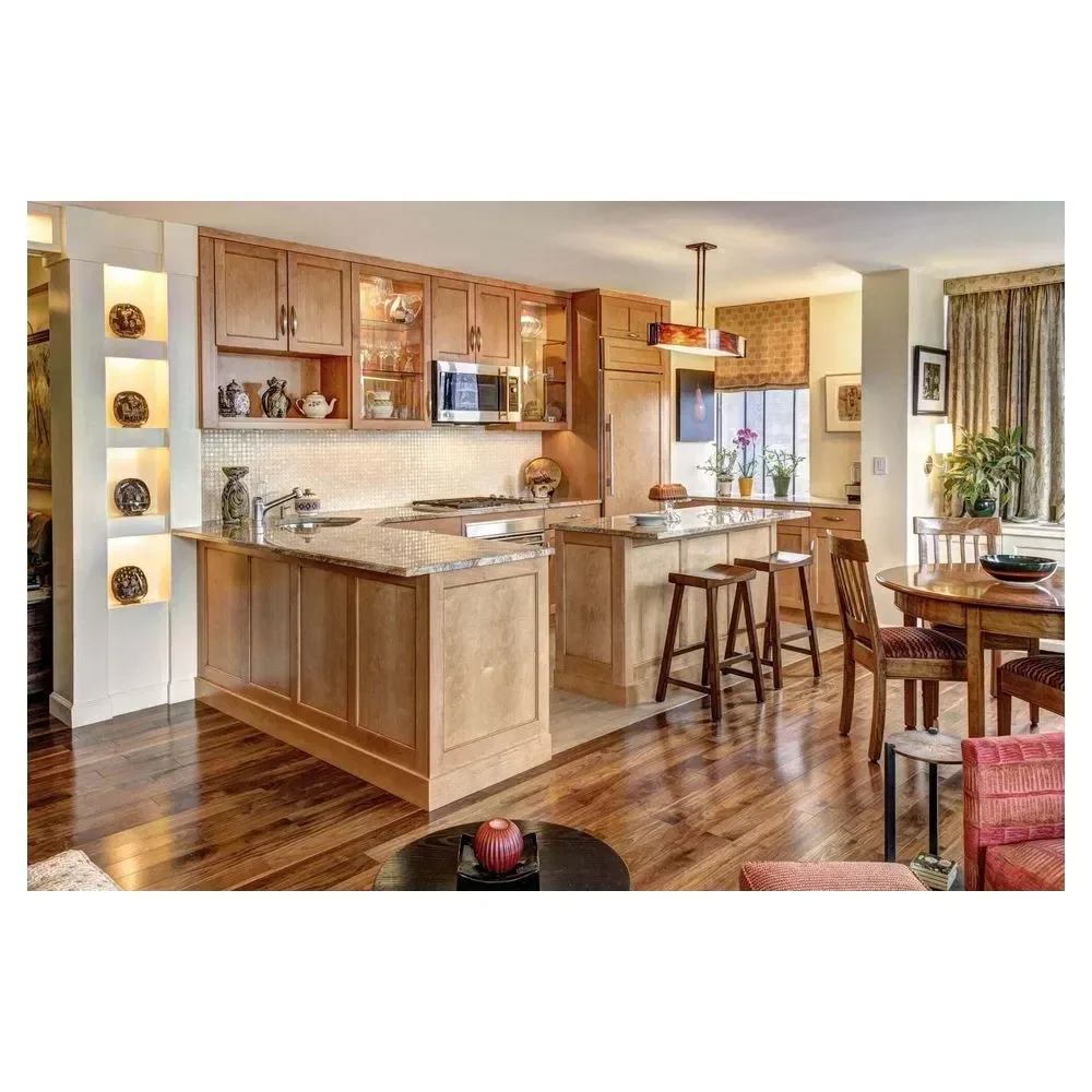 ตู้ครัวหรูหราทันสมัยแบบสั่งทำ - ดีไซน์แบบโมดูลาร์พร้อมไอส์แลนด์ 1