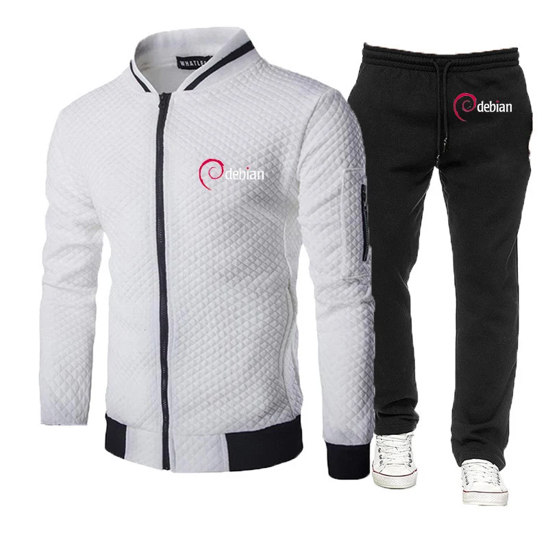 Debian Mens Running Jacket Training Sportswear Set