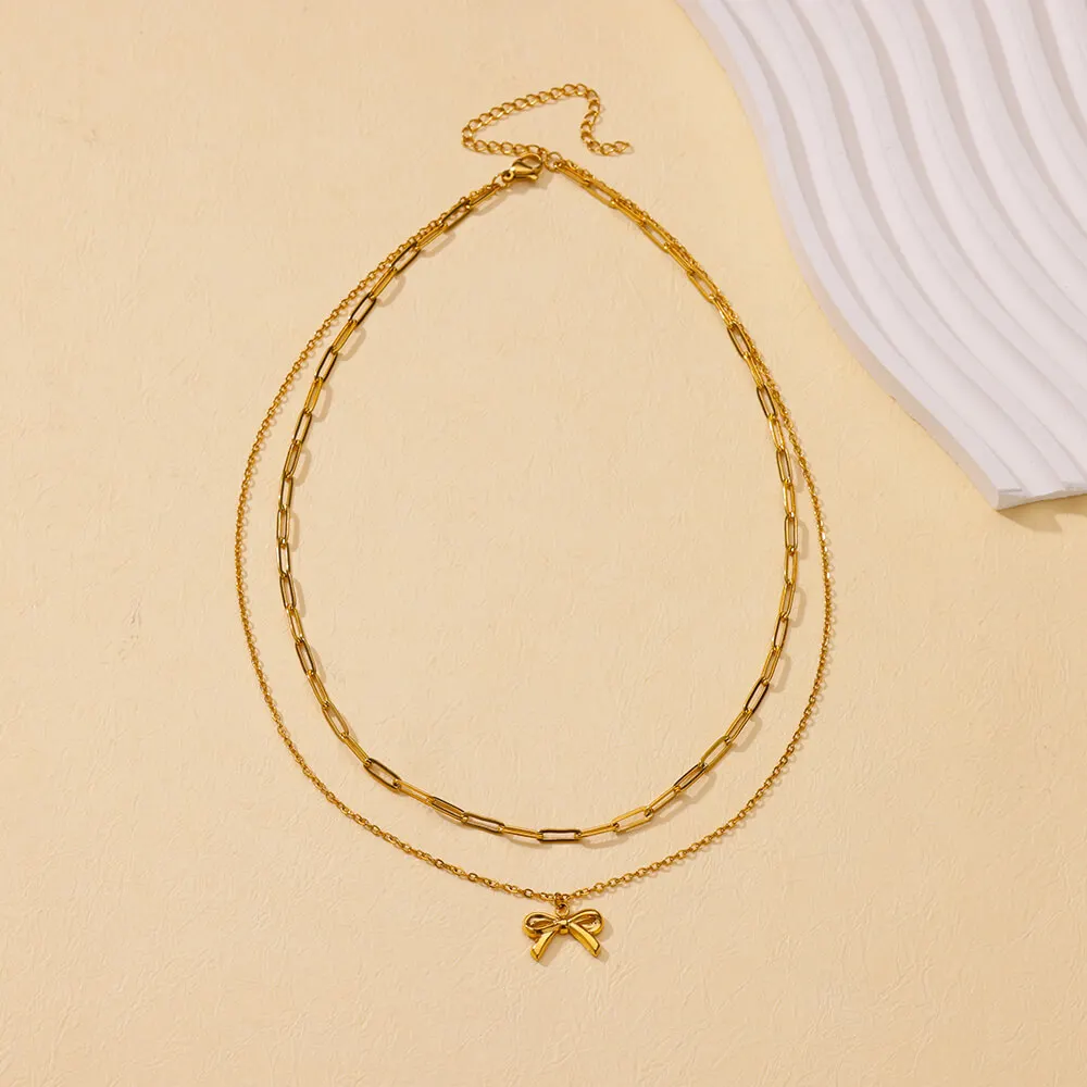 Minimalist Stainless Steel Pendant Chain Necklaces for Women