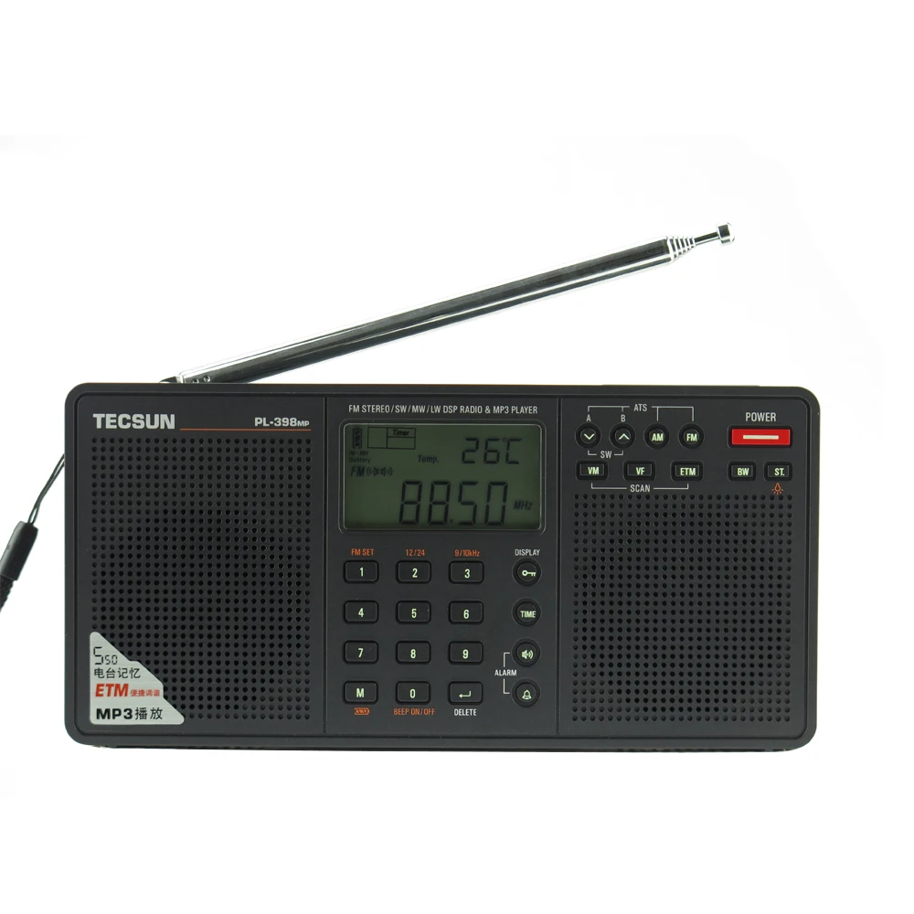 

TECSUN PL-398 Full-band card stereo high-performance digital portable radio rechargeable elderly micro radio