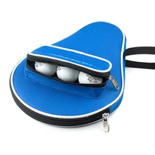 

One Piece Professional Table Tennis Rackets Bat Bag Oxford Cloth Black Blue Portable Ping Pong Case Cover With Balls Bag