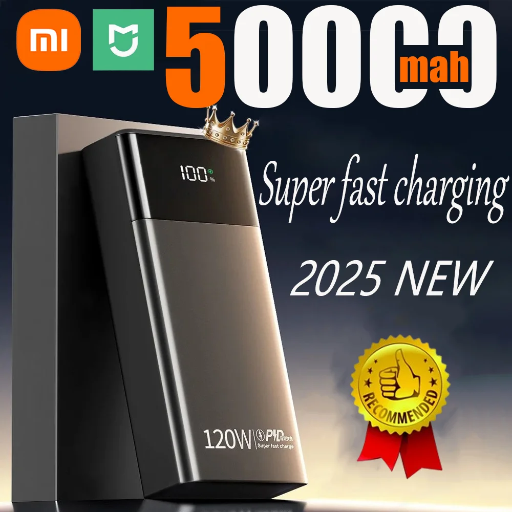 Xiaomi 50000mAh Power Bank 120W Fast Charging High Capacity Portable Battery Charger For iPhone Samsung Huawei power bank