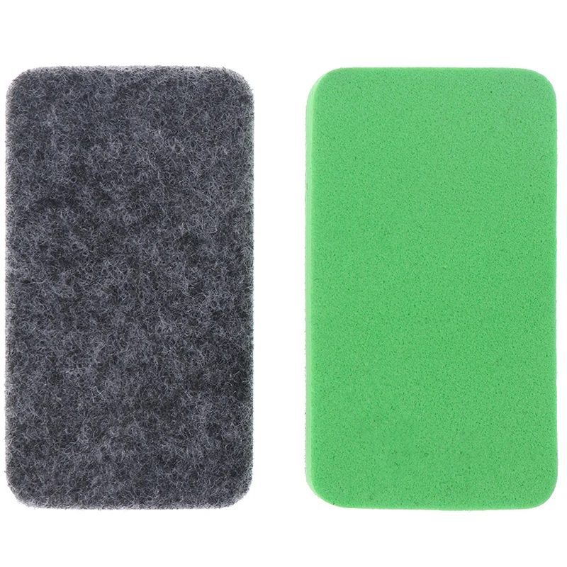 10Pcs Green+Black Mini Felt Cloth Whiteboard Dry Eraser Erase Pen Board Kid Marker School Office Home Supplies