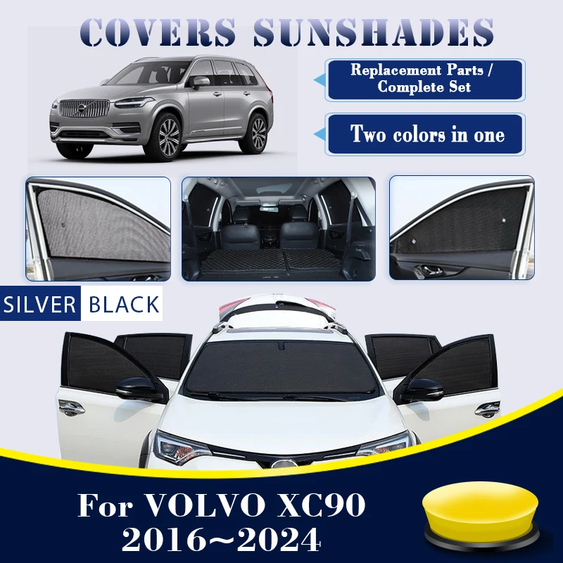 CarSunshadeCoversForVolvoXC90MK220162024SunShadeSunscreen