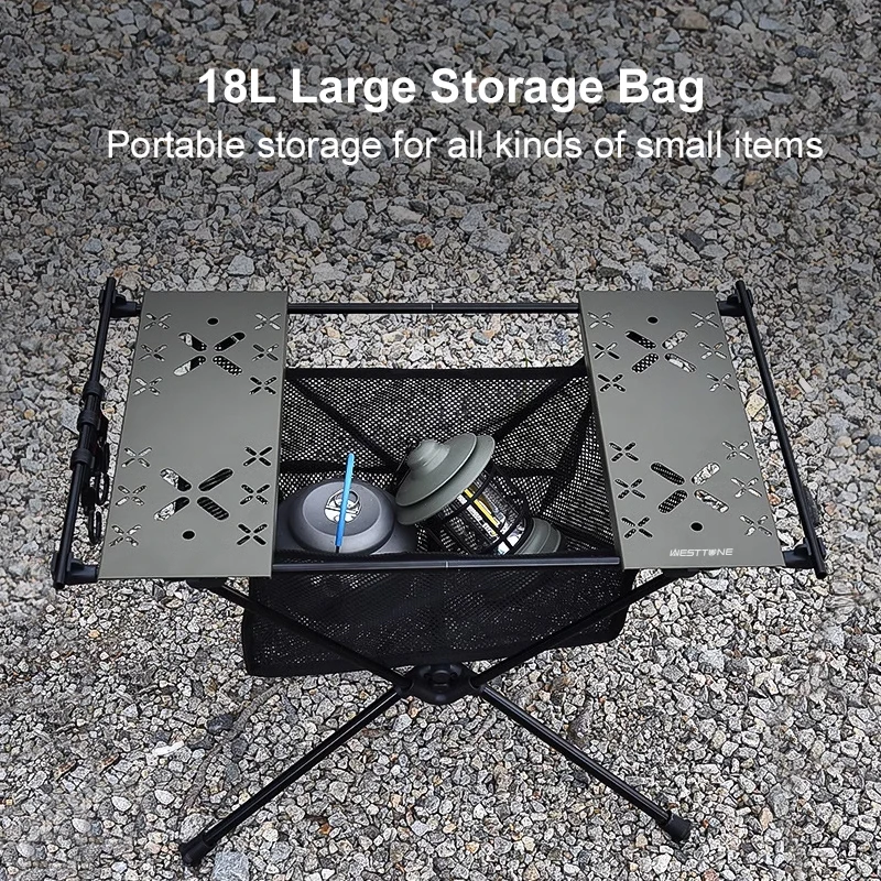 Camping IGT Table WESTTUNE Portable Aluminum Alloy Folding Table Accessories Multifunctional Outdoor BBQ Picnic Tables