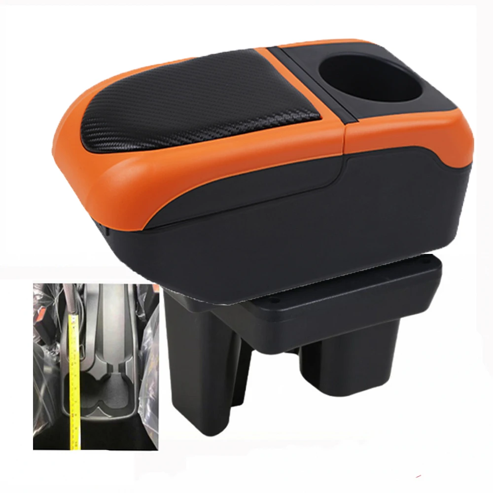 

For Car Toyota Hilux Armrest Box Arm Elbow Rest Center Console Storage Case with Cup Holder USB Port