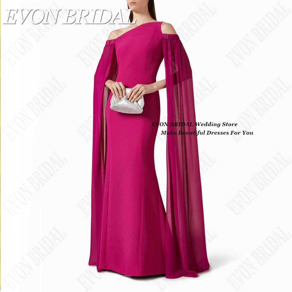 EVON BRIDAL Celebrity Evening Dresses Satin Mermaid Dubai Formal Occasion Dresses Sweep Train Long فساتين للمناسبات الخاصة 3
