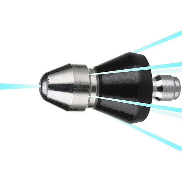 Nagynyomású Cső Kotrási Tisztító Fúvóka Alátét Szennyvízcsatorna 6 Jet Mosógép Lefolyó Otthon - Image 6