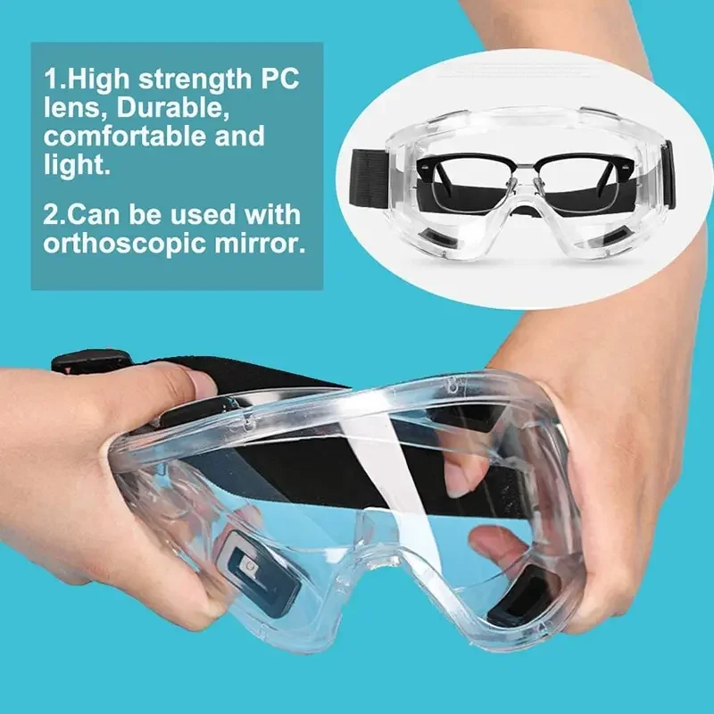 Fog-proof Safety Goggles Anti Splash Dust-Proof Work Lab Eyewear Eye Protection Research Safe Riding Goggle Glasses Clear Lens protective goggles,protective glasses