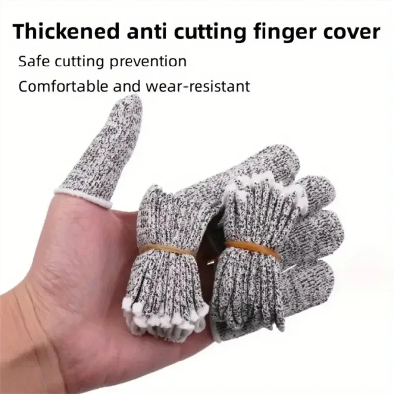 Anti-Cut Cover Finger Sleeve 5/10pcs 5-level Elastic Wear-resistant Finger Sleeves Sleeves For Protection