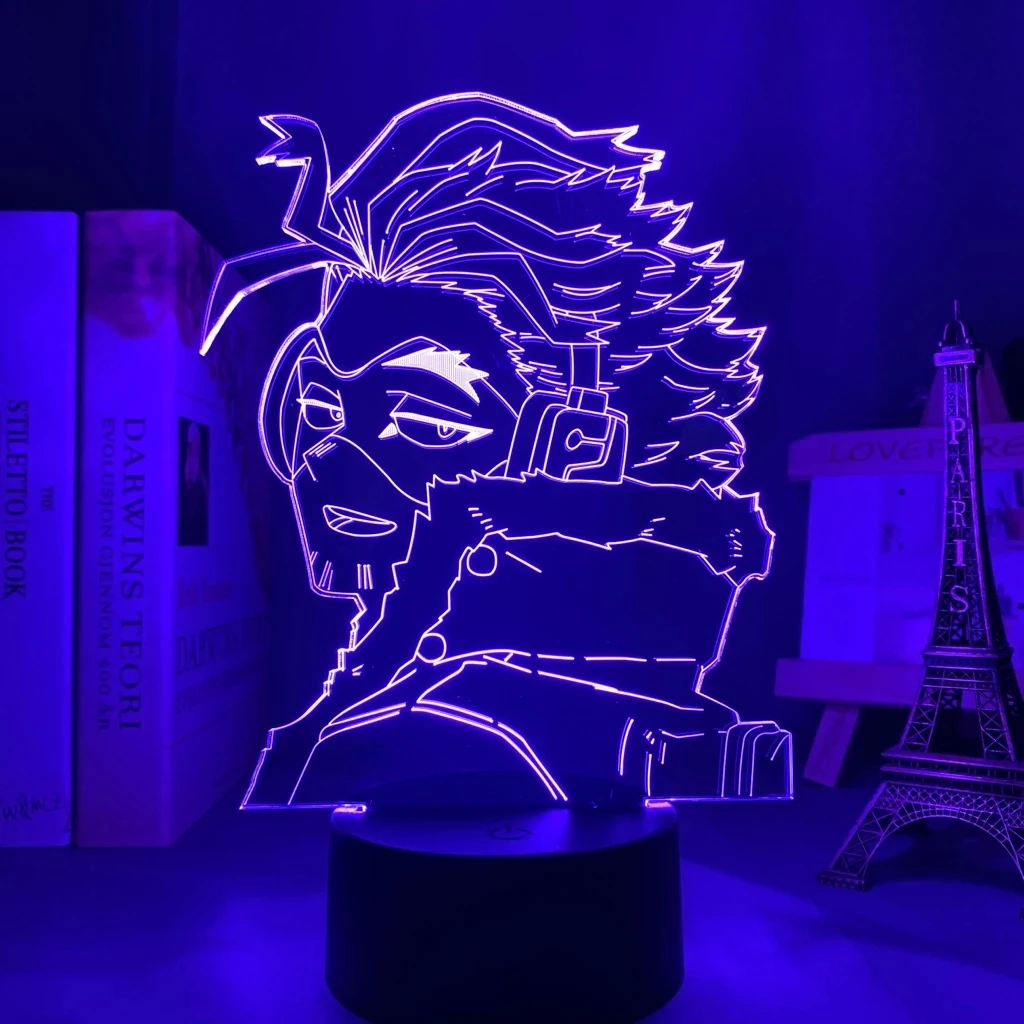 

Аниме 3d лампа Hawks My Hero Академия для спальни Декор подарок на день рождения манга гаджет мой герой Академия Keigo Takami светильник