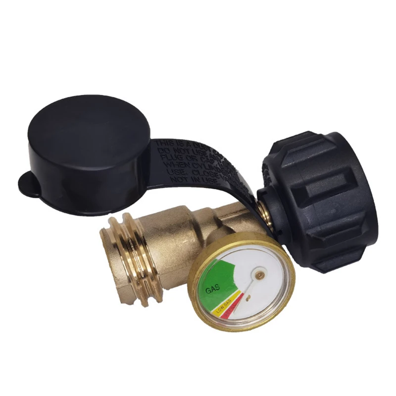 Gas Tank Level Indicator Gas Leak Detector QCC Type Propane Tank Gauge Level Indicator Leak Detector Gas Pressure Meter RV Camper Cylinder BBQ Gas Grill Heater