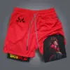 Dragon Ball Super Licensed Shorts 2025 - Japanese Anime Breathable Quick-Dry Beach Pants, Retro Y2K Hip Hop Style