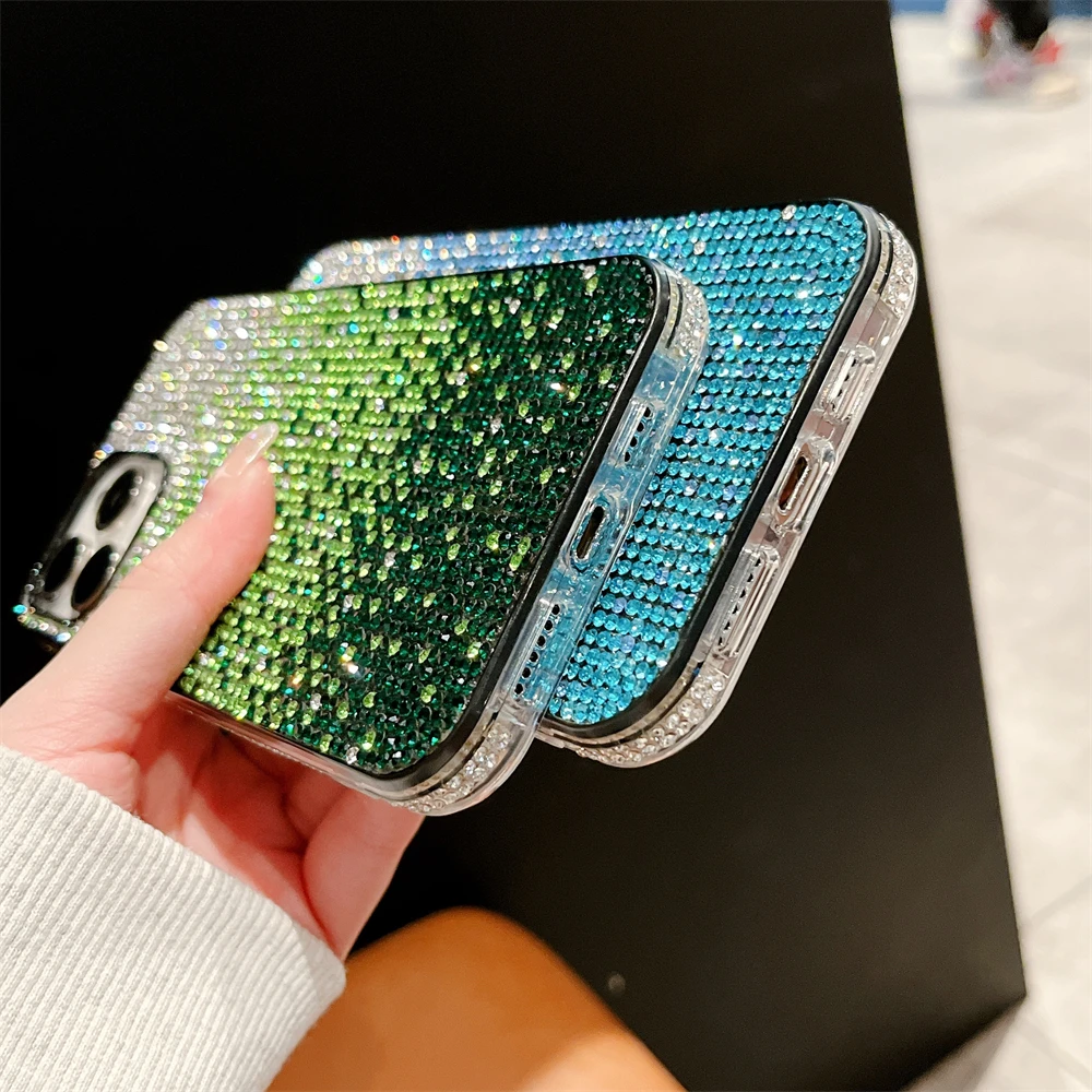 Luxury Colorful Diamond Glitter Rhinestone Shockproof Phone Case