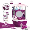 4in1 Cute Ice Cream Play House Trolley Candy Cart Simulation Makeup Medical Station Shopping Princess Car Toy For Children Gift 6