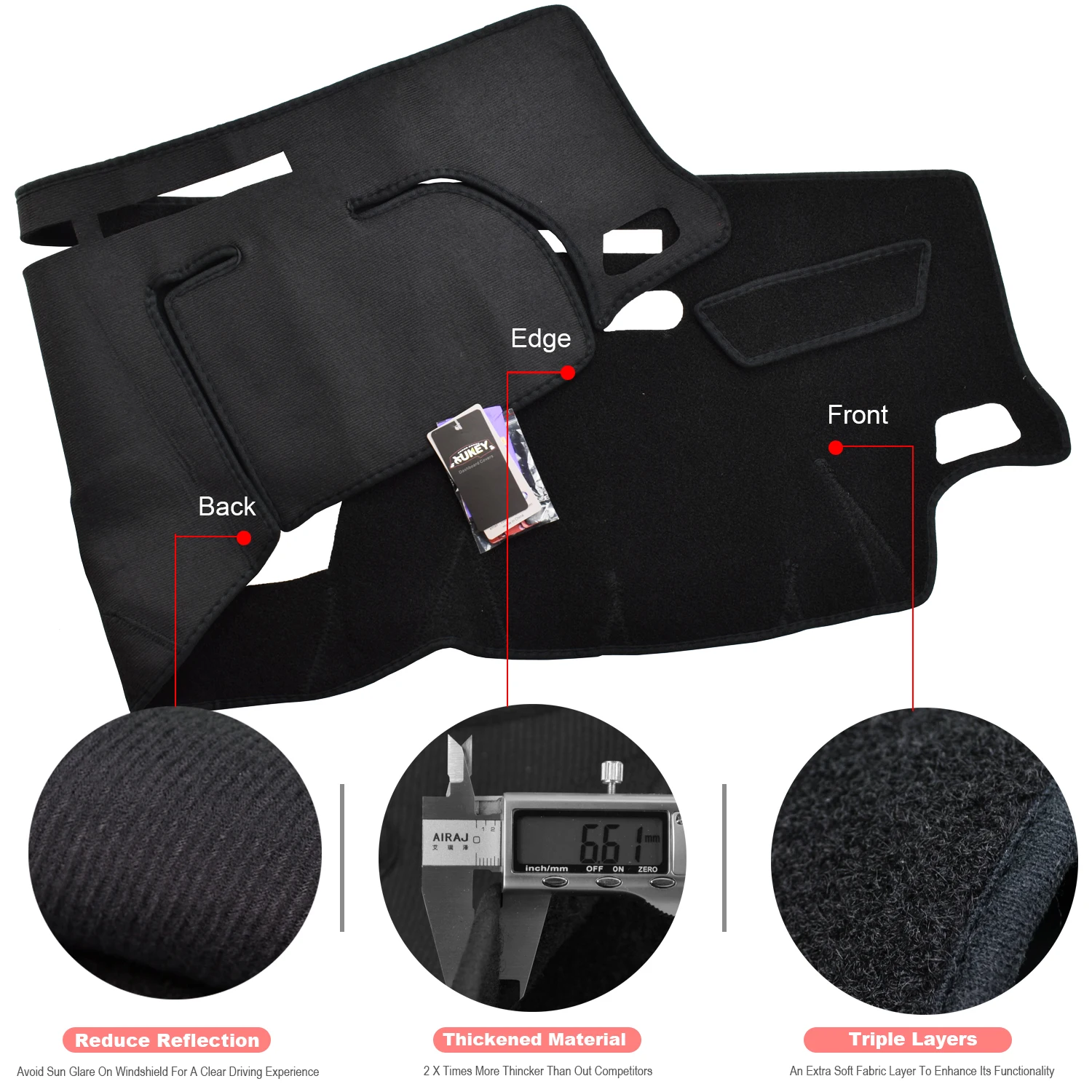 OEMASSIVE Dashboard Cover For Holden Colorado-Dash Cover Mat Dashmat Dash Board Pad Sun Shade Carpet