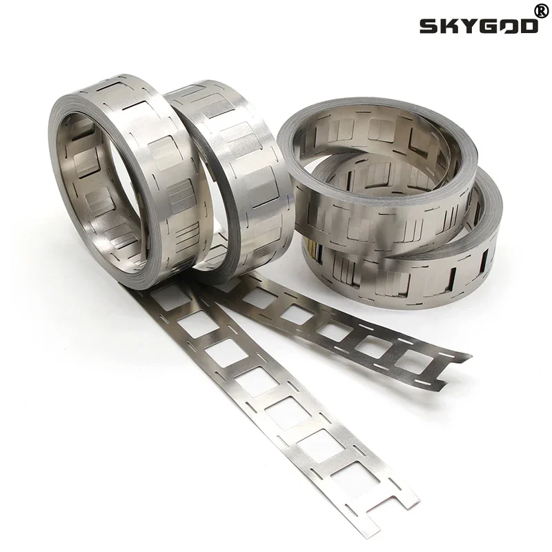 1 Roll 10M  Nickel Plated Steel Strip 2P 0.15x25.5mm 2P 0.15x27mm  For 18650 Lithium Battery Pack Welding Tape Belt