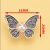 1Pair Adjustable Butterfly Waist Button for Tighting Waistline of Pants Jeans Skirts Waist Reduce Buckles No Sewing Required 5