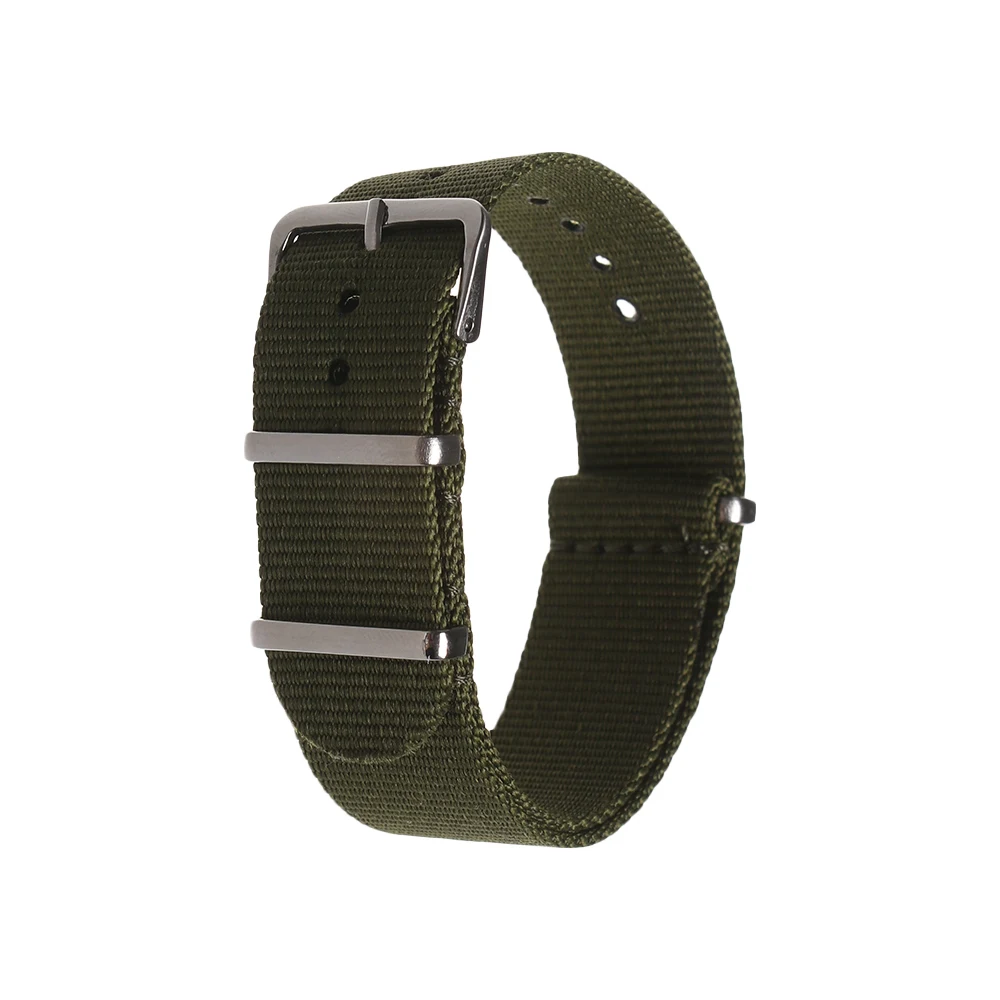 Universal Adjustable Nylon Watch Strap – Breathable Weave Wristband Replacement