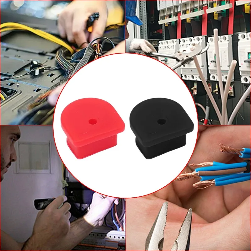 Waterproof Fixing Plug Silicone Dust Plug for Anderson Connector Plugs 50A Cable Kits Red & Black Versatile Applications Parts