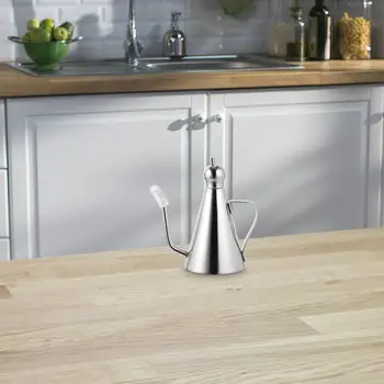 1/0.5/0.27L 304 สแตนเลสสตีลขวดน้ํามันทุกวันDispenserครัวคอนเทนเนอร์น้ําส้มสายชูพอดีเครื่องปรุงอาหารLeakproofซอส 2