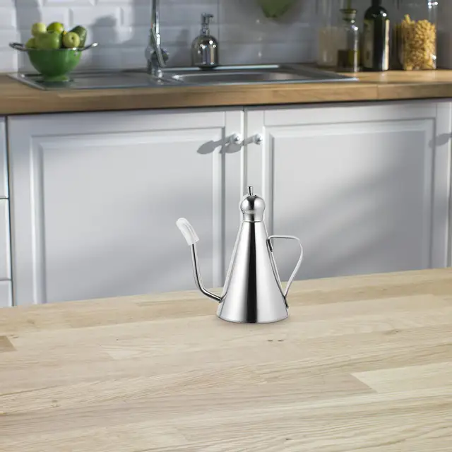 1/0.5/0.27L 304 สแตนเลสสตีลขวดน้ํามันทุกวันDispenserครัวคอนเทนเนอร์น้ําส้มสายชูพอดีเครื่องปรุงอาหารLeakproofซอส 2