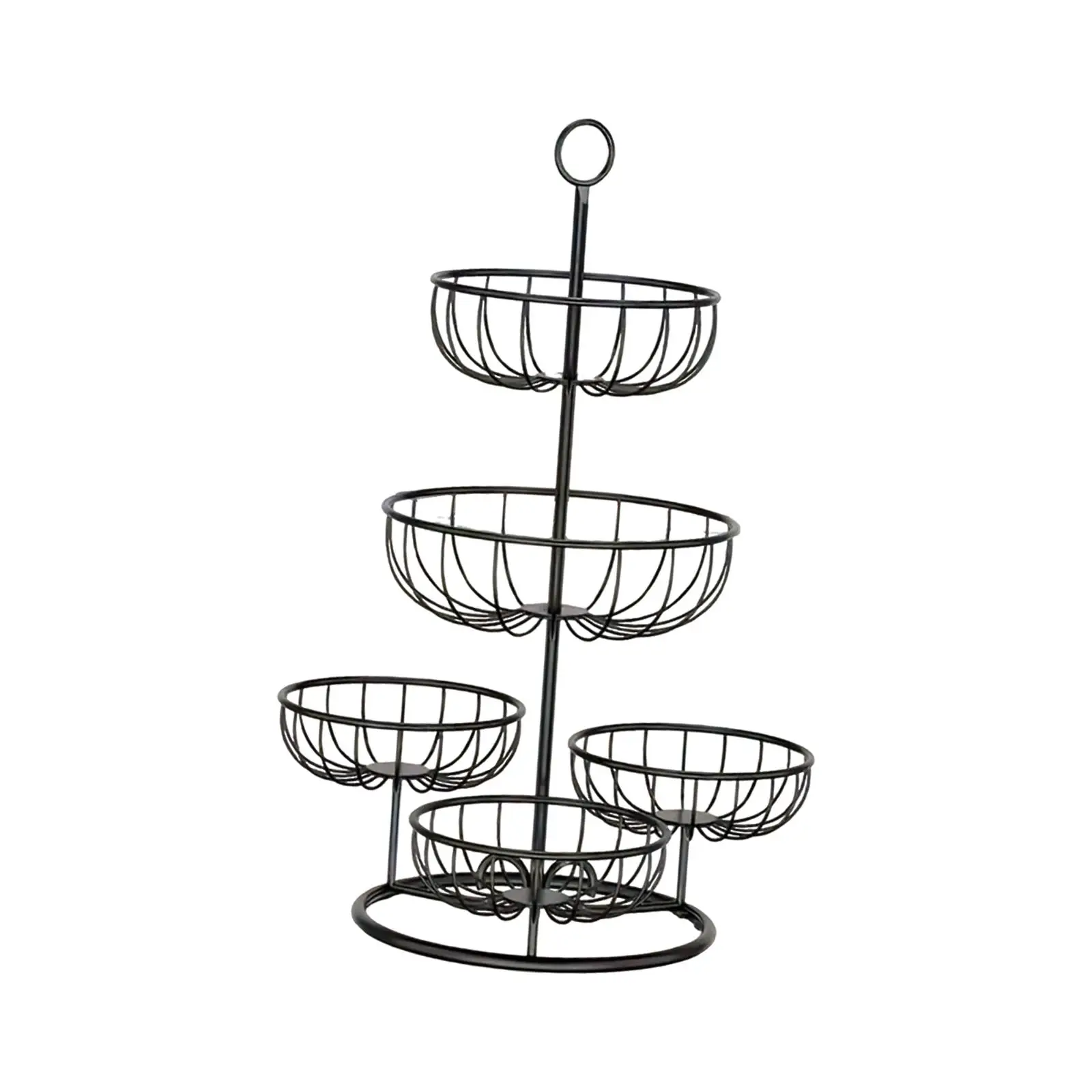 5 Tier Fruit Basket Bowl Multiuse Large Capacity Metal Fruits Stand Fruit Bowl 5 Tier Fruit Basket Bowl Multiuse Large Capacity Metal Fruits Stand Fruit Bowl