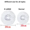 Oversized Large Transparent Shower Cap Reusable Waterproof Oil Baking Bathing Hat for Women Men Thick Long Braids Hair 6