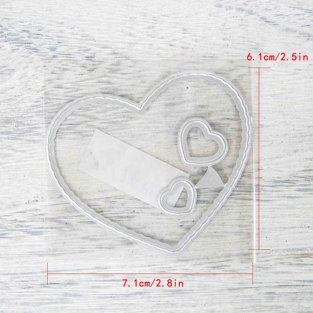 로맨틱 사랑의 표현 금속 절단 다이 및 투명 스탬프, DIY 엠보싱 종이 카드 장식 핸드북 앨범 공예 스탬프